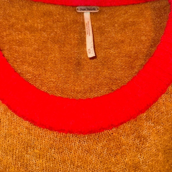 Brown Sweater with Red Trim - Picture 2 of 3